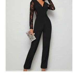 SHEIN black lace jumper (New)